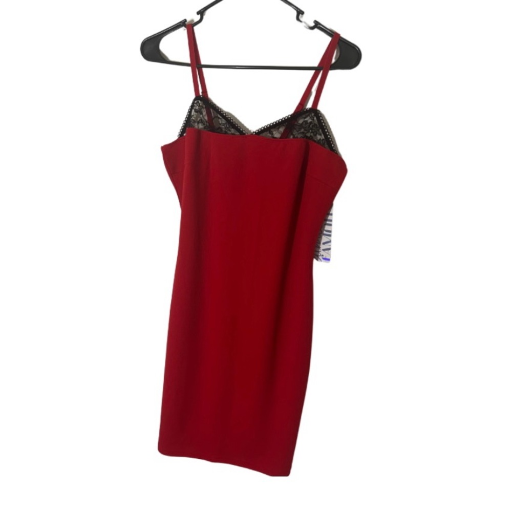 Almost Famous Red and Black Chemises & Slips